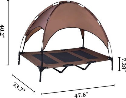 Elevated Pet Cot with Canopy