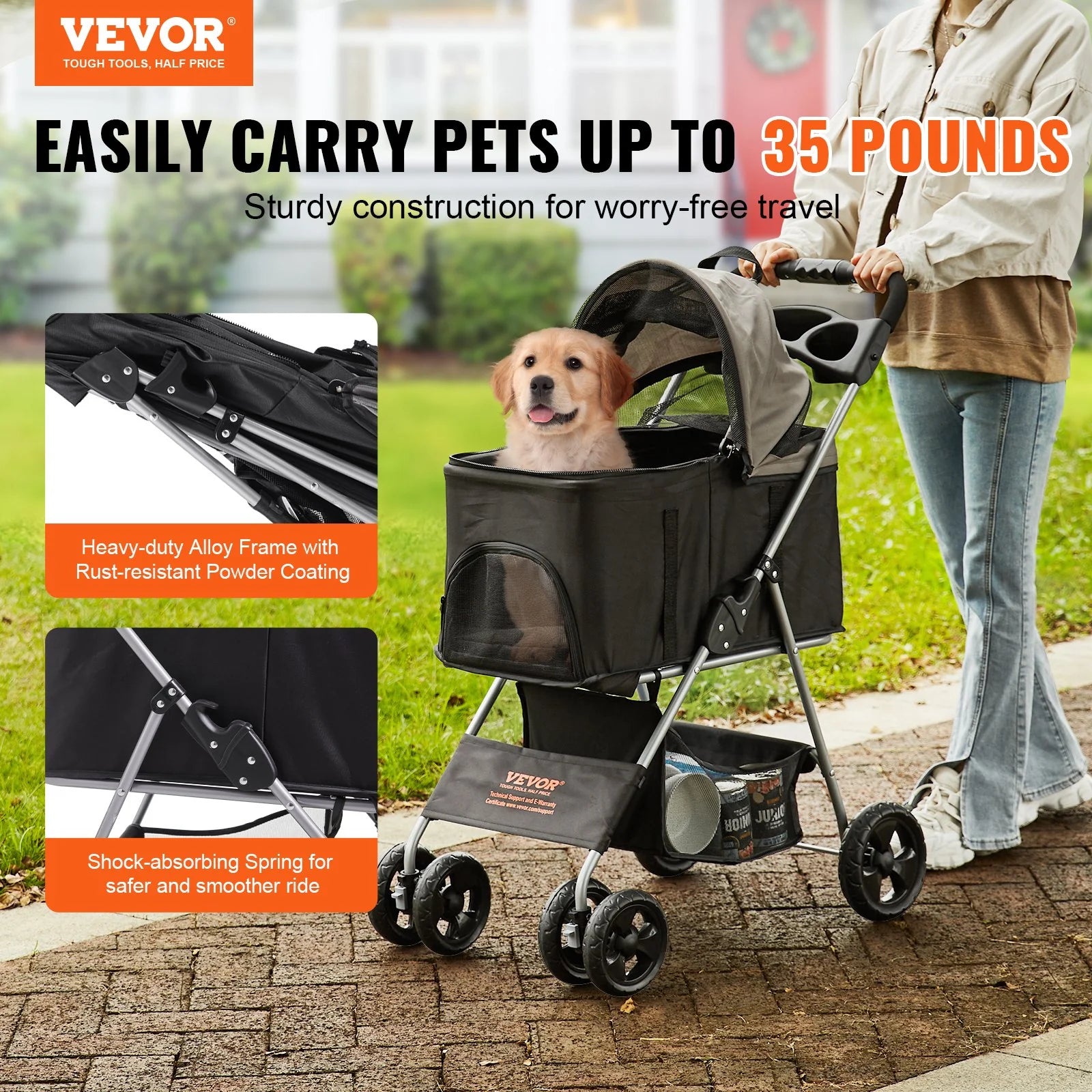 VEVOR Pet Stroller