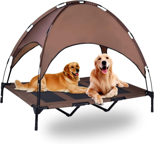 Elevated Pet Cot with Canopy